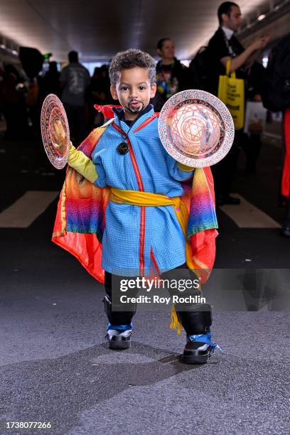 Cosplayer poses as Dr. Strange during New York Comic Con 2023 - Day 4 at Javits Center on October 15, 2023 in New York City.