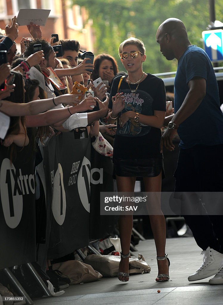 Miley Cyrus Sightings In London - July 18, 2013