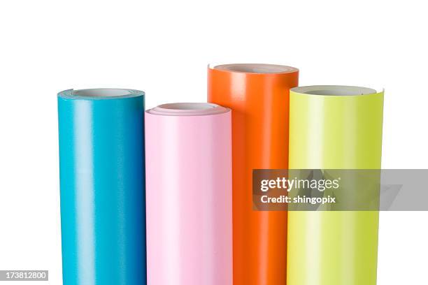 wrapping paper - rolled up stock pictures, royalty-free photos & images