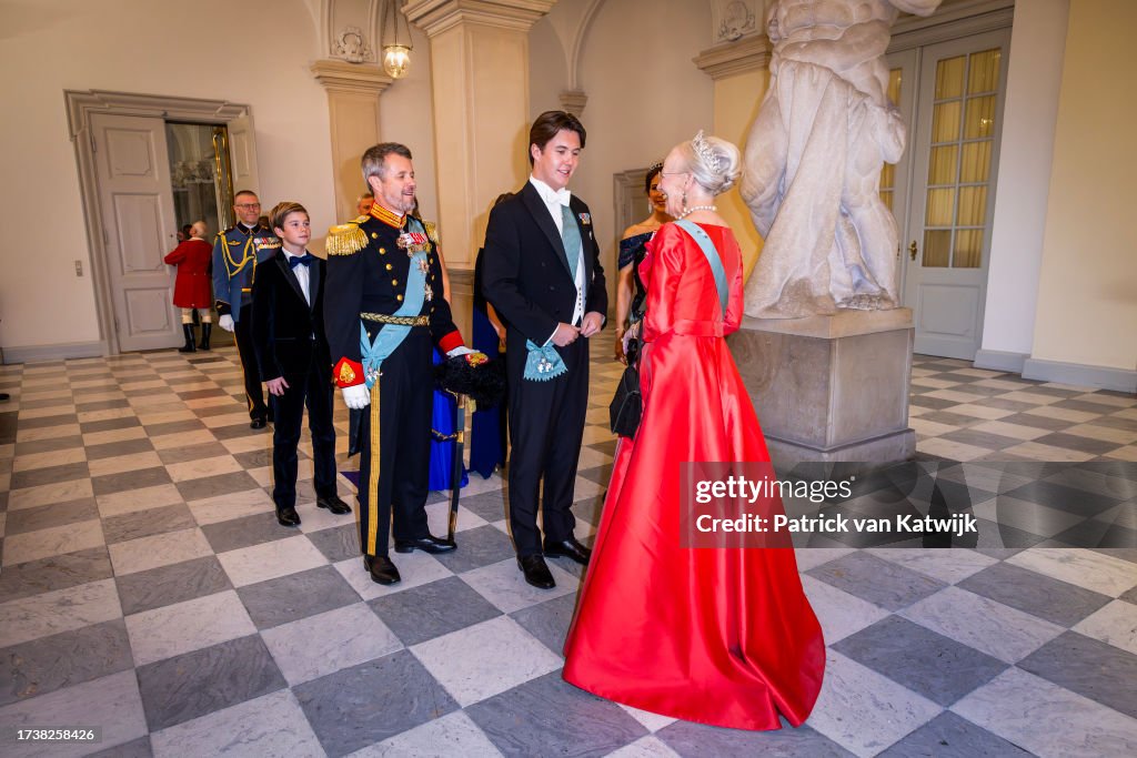 Gala Dinner For Prince Christian Of Denmark On His 18th Birthday In Copenhagen