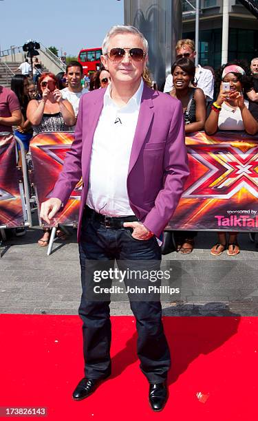 Louise Walsh arrives for the last day of the London auditions of The X Factor at Wembley Arena on July 18, 2013 in London, England.