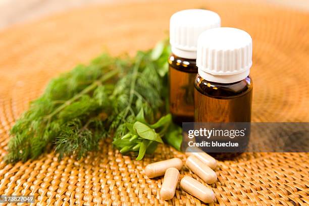 alternative therapy - herbal medicine stock pictures, royalty-free photos & images