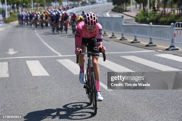 Julius Van Den Berg of The Netherlands and Team EF Education-Easypost competes during the 4th Gree-Tour of Guangxi 2023, Stage 5 a 209.6km stage from...