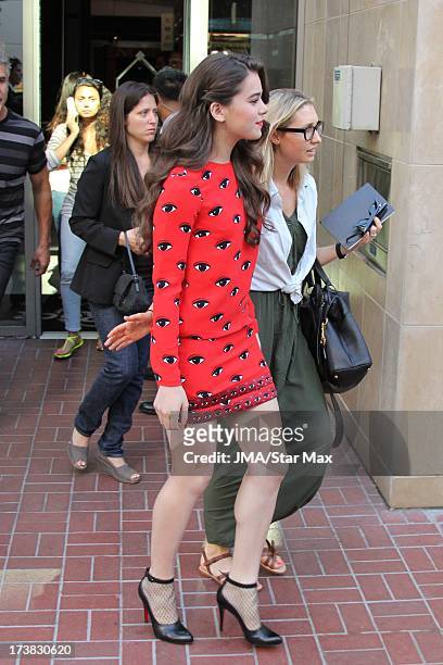Hailee Steinfeld as seen on July 17, 2013 in Los Angeles, California.