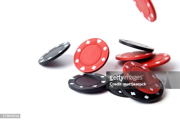 gambling chips - casino tokens checks or chips stock pictures, royalty-free photos & images