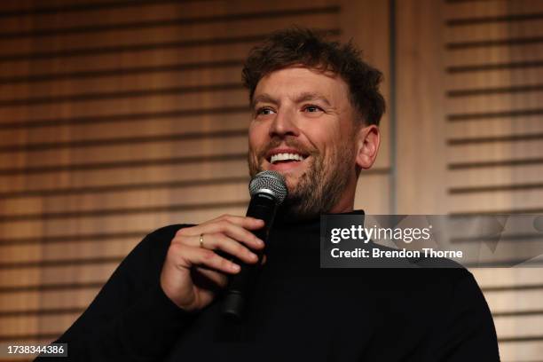 Dylan Alcott speaks during the Creating Inclusive Film And TV – Both Onscreen And Off featured session at SXSW Sydney on October 16, 2023 in Sydney,...