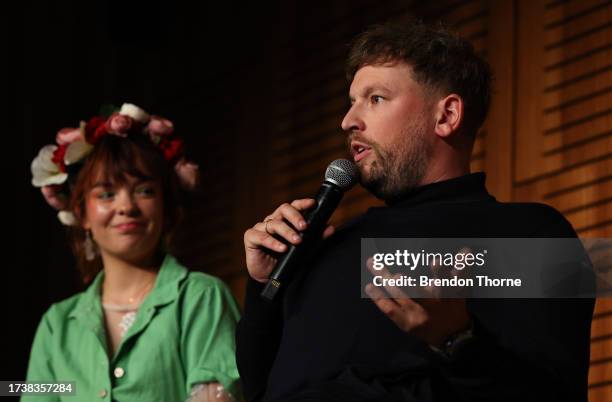 Dylan Alcott speaks during the Creating Inclusive Film And TV – Both Onscreen And Off featured session at SXSW Sydney on October 16, 2023 in Sydney,...