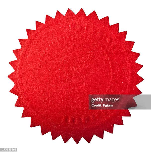 red seal award - allowing stockfoto's en -beelden