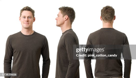 Mann mit drei Posen Mann mit drei Posen