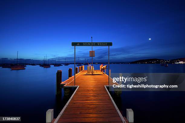 belmont sunset - ports nsw stock pictures, royalty-free photos & images