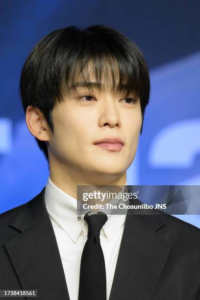 Jae Hyun of NCT 127 attends the press conference for their 5th studio album 'Fact Check' at CONRAD Seoul on October 06, 2023 in Seoul, South Korea.