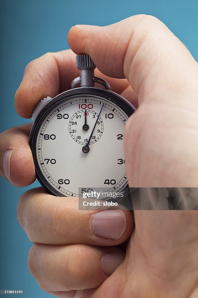 Stop Watch In Hand