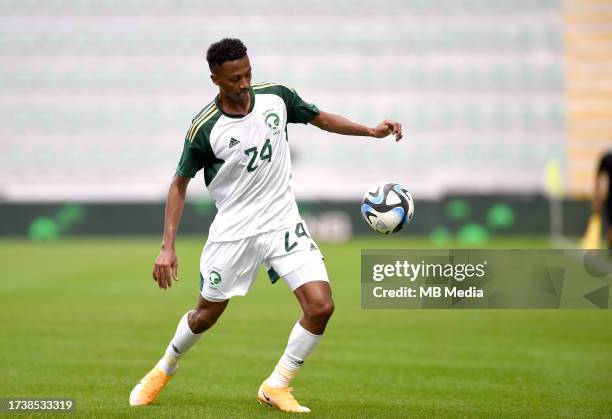 Nasser Al-Dawsari of Saudi Arabia in action ,during the International Friendly match between Saudi Arabia and Nigeria at Estadio Municipal de...