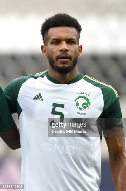 Ali Hadi Al-Bulaihi of Saudi Arabia looks on ,during the International Friendly match between Saudi Arabia and Nigeria at Estadio Municipal de...