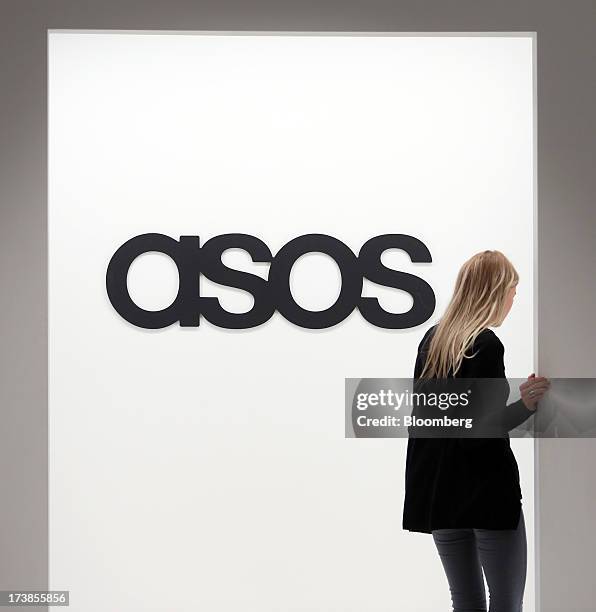 Model exits a catwalk at the headquarters of Asos Plc in London, U.K., on Wednesday, July 17, 2013. Asos Plc, the U.K.'s largest online-only fashion...