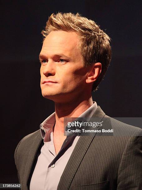 Actor Neil Patrick Harris speaks onstage during the 65th Primetime Emmy Awards nominations at the Television Academy's Leonard H. Goldenson Theatre...