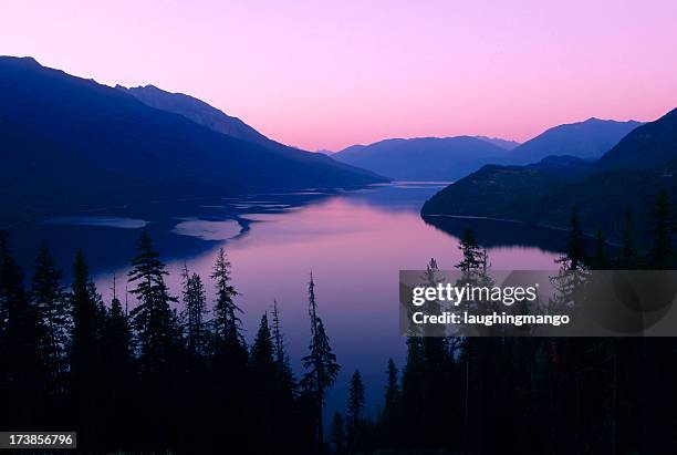 slocan lake valhalla provincial park kootenay's british columbia canada - slocan lake stock pictures, royalty-free photos & images