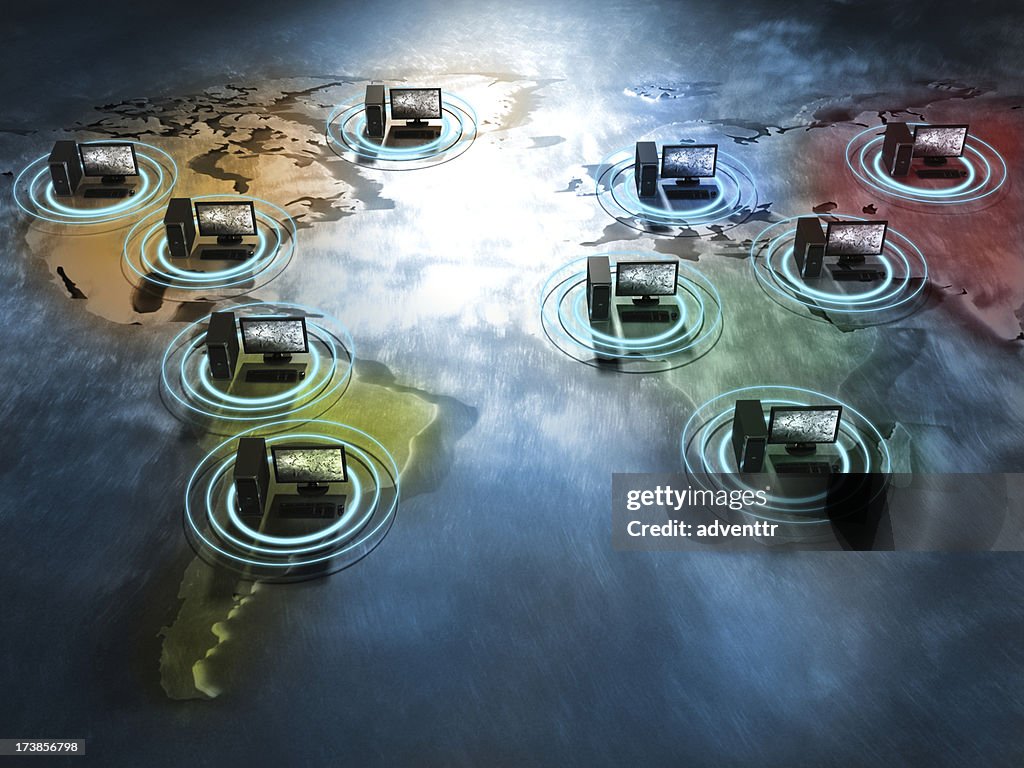 One Global Network Example Global Network Concept High-Res Stock Photo - Getty Images