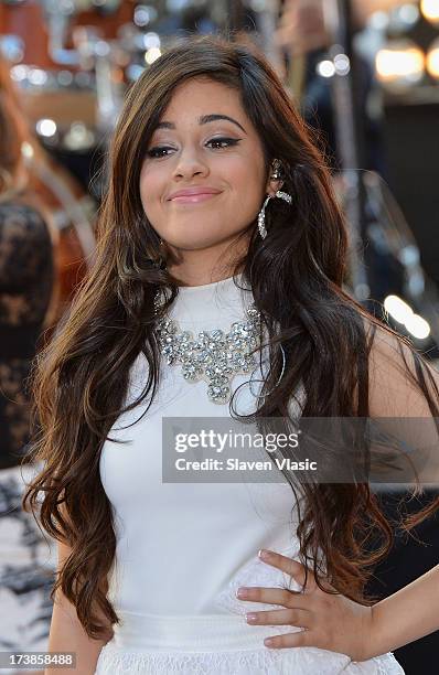 Camila Cabello of Fifth Harmony performs at NBC's TODAY Show on July 18, 2013 in New York City.