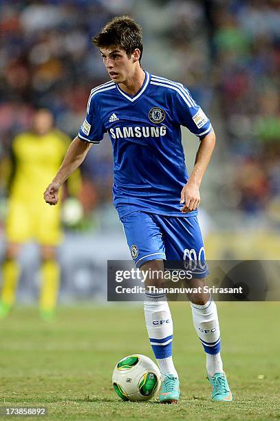 Lucas Piazon of Chelsea FC running with the ball during the friendly match between Chelsea FC and the Singha Thailand All-Star XI Rajamangala Stadium...