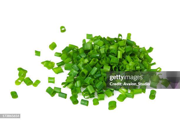 chives cut - chive stock pictures, royalty-free photos & images