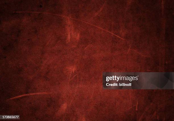 red scratched leather - leather stock pictures, royalty-free photos & images