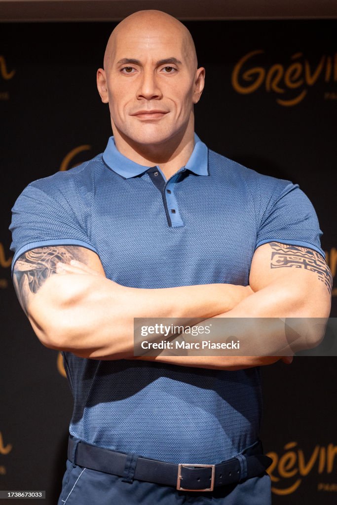Dwayne Johnson: Wax Figure Unveiling At Musee Grevin In Paris