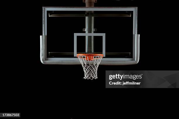 basketball backboard and hoop - basketball hoop bildbanksfoton och bilder