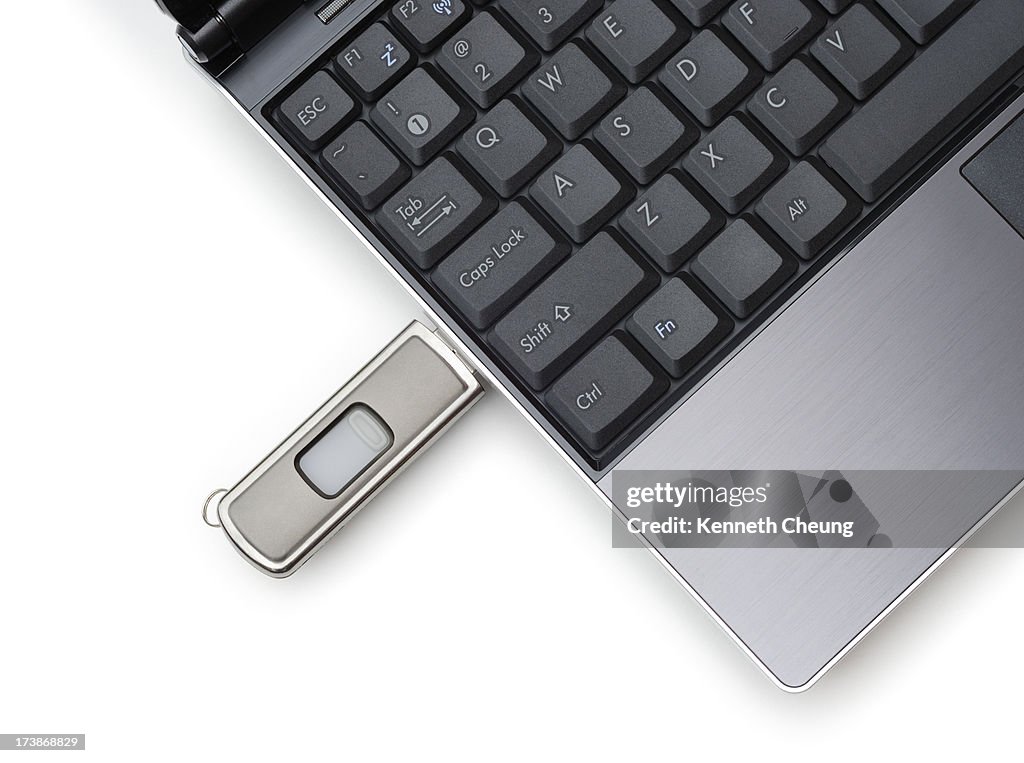 Laptop and USB Key