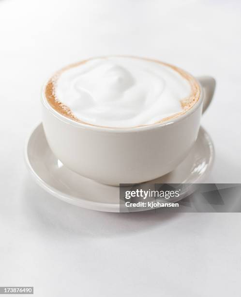 cappucino - coffee foam imagens e fotografias de stock