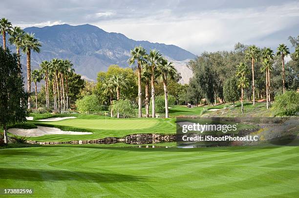 paesaggio da golf - indian wells califórnia foto e immagini stock