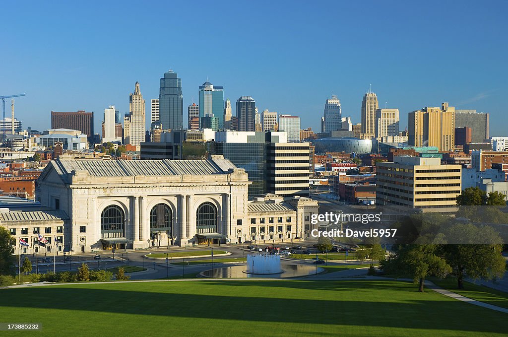 Kansas City skyline e Union Station