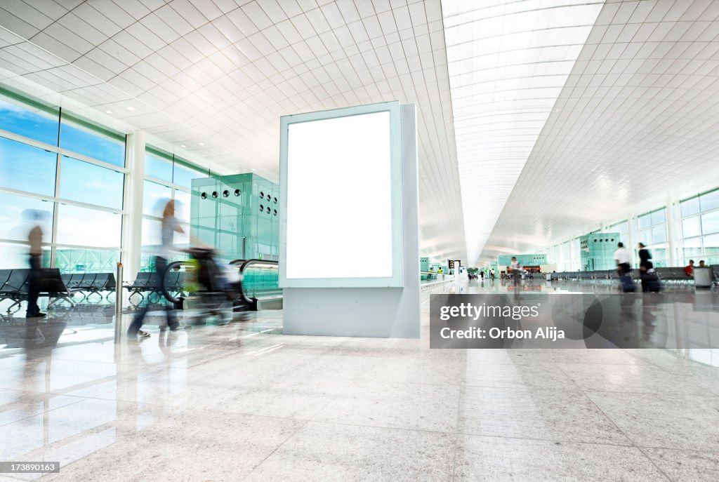 Airport billboard