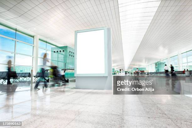 airport billboard - airport stock pictures, royalty-free photos & images