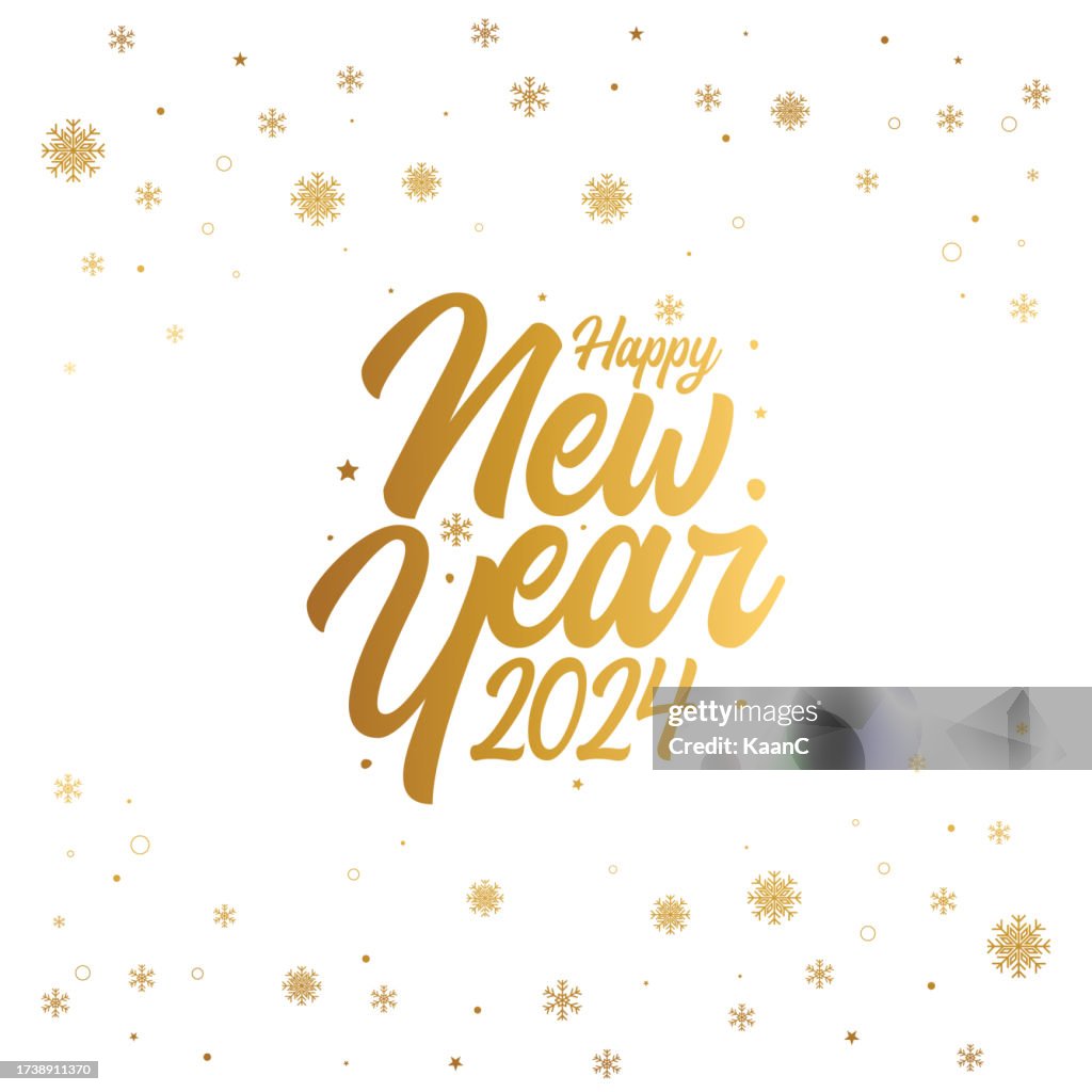 2024. Felice anno nuovo. Numeri astratti sull'illustrazione vettoriale dello sfondo. Design per le vacanze per biglietto di auguri, invito, calendario, ecc. vettoriale - illustrazioni stock