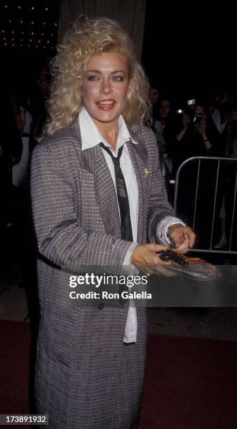 Cassie Yates attends the premiere of "Ishtar" on May 13, 1987 at the Plitt Theater in Century City, California.