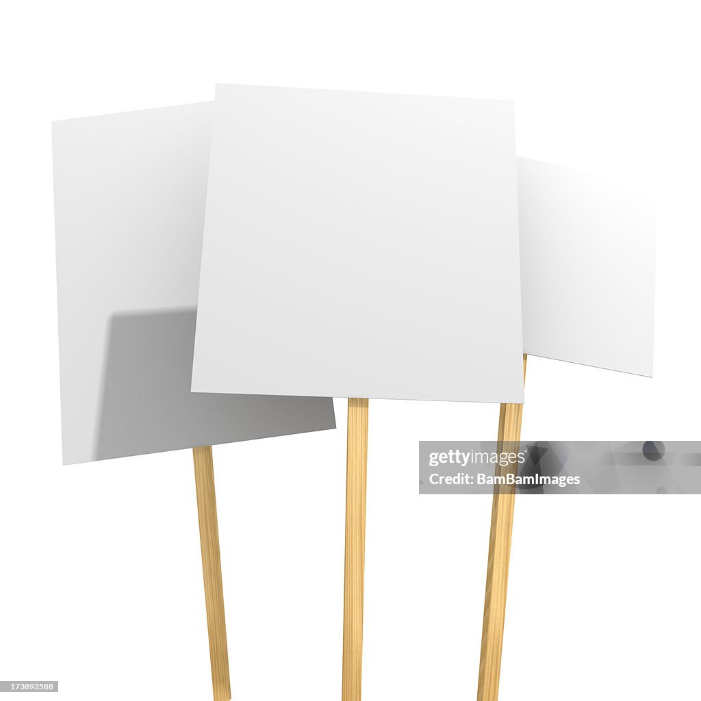 Demonstration Schilder