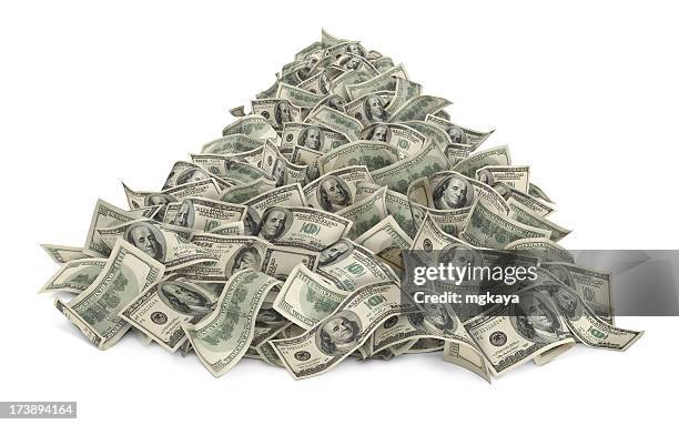 heap of money - us currency stock pictures, royalty-free photos & images