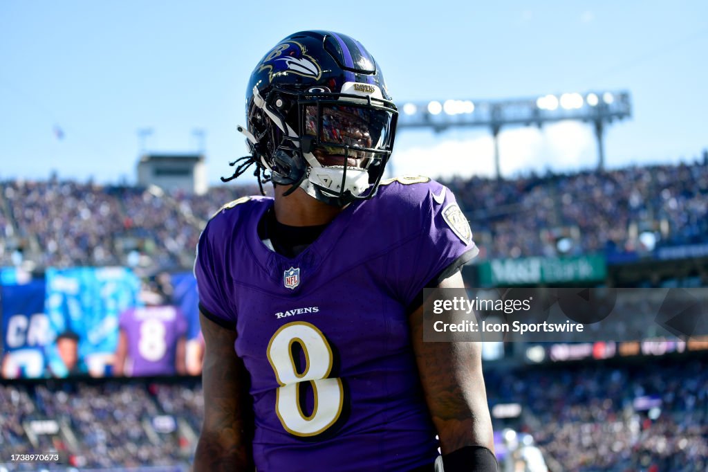 22 On Raves Ravens quarterback Lamar Jackson smiles and celebrates after his ...