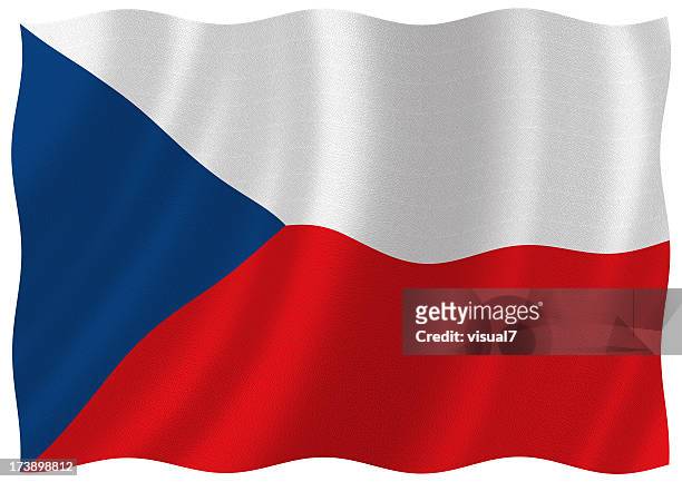 czech flag - czech republic flag stock pictures, royalty-free photos & images