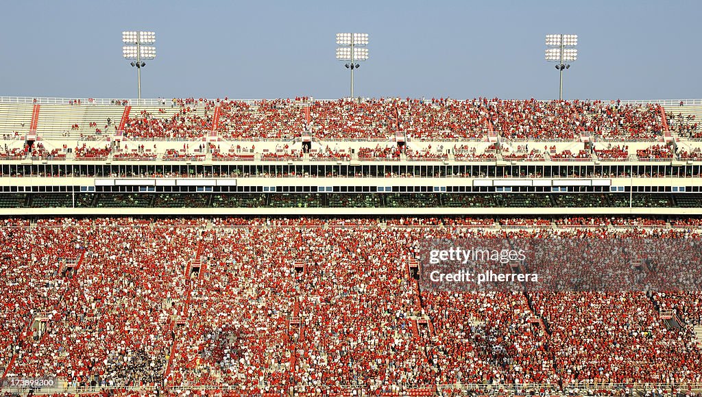 American Football Stadium Full of Spectators