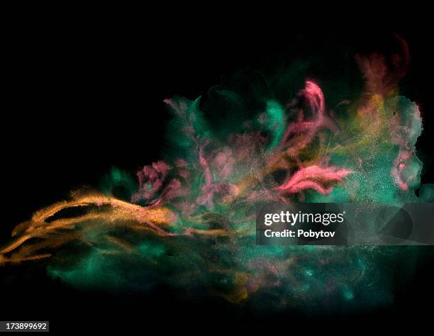 abstract floral - violet flower black background stock illustrations