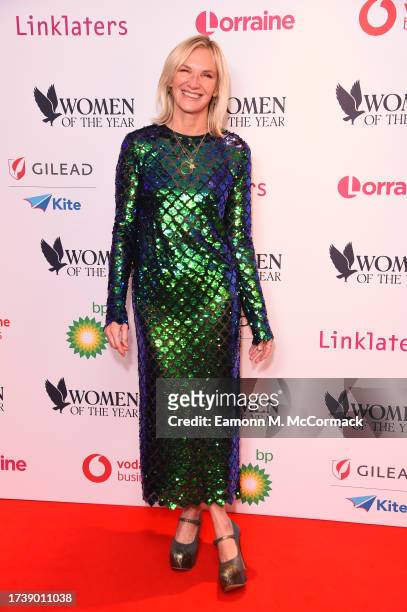 Jo Whiley attends the Women of the Year Lunch & Awards at The Royal Lancaster Hotel on October 16, 2023 in London, England.