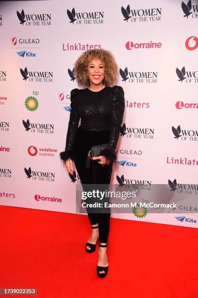 Ria Hebden attends the Women of the Year Lunch & Awards at The Royal Lancaster Hotel on October 16, 2023 in London, England.