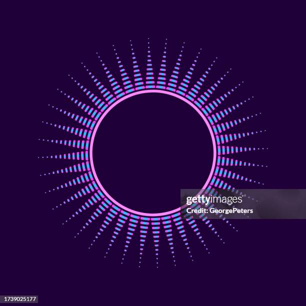 solar eclipse - burning ring of fire stock illustrations