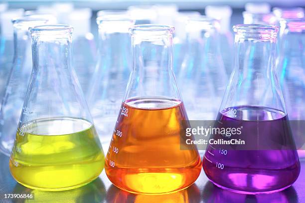 chemistry test-tubes - solutions chemistry stock pictures, royalty-free photos & images
