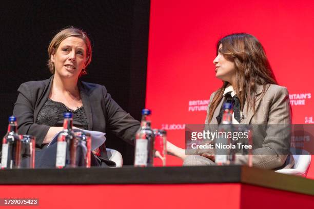 Jess Phillips Labour MP for Birmingham Yardley, Shadow Minister for Domestic Violence and Safeguarding holds a panel discussion on the conference...