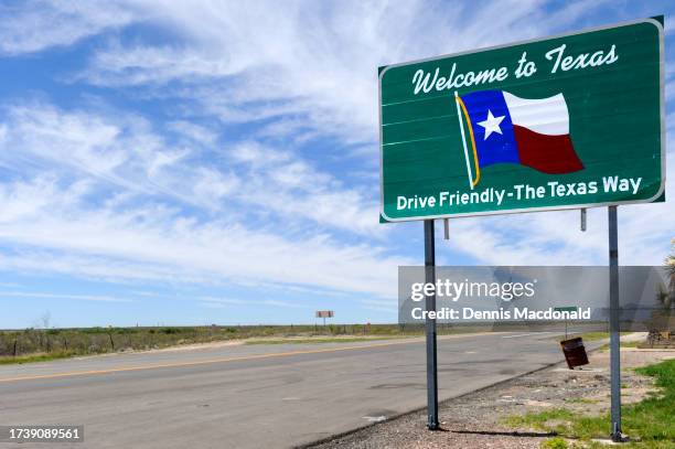 Texas Sign 629 Welcome To Texas Sign Stock Photos, High-Res Pictures, and Images ...