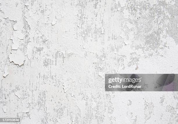 white weathered wall - damaged bildbanksfoton och bilder