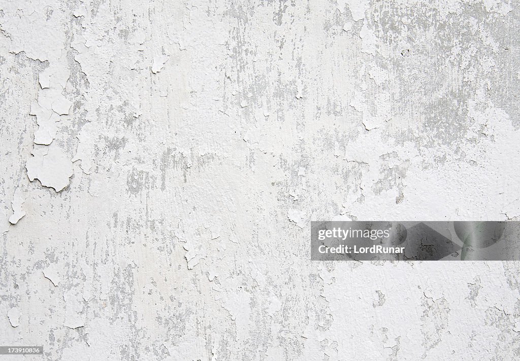 White weathered wall